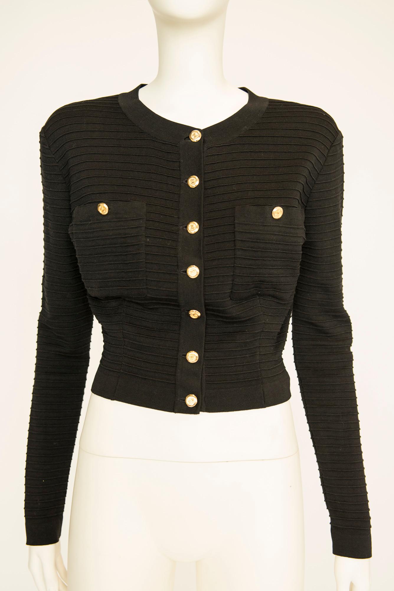 Chanel By Karl Lagerfeld Textured Cotton-Knit 