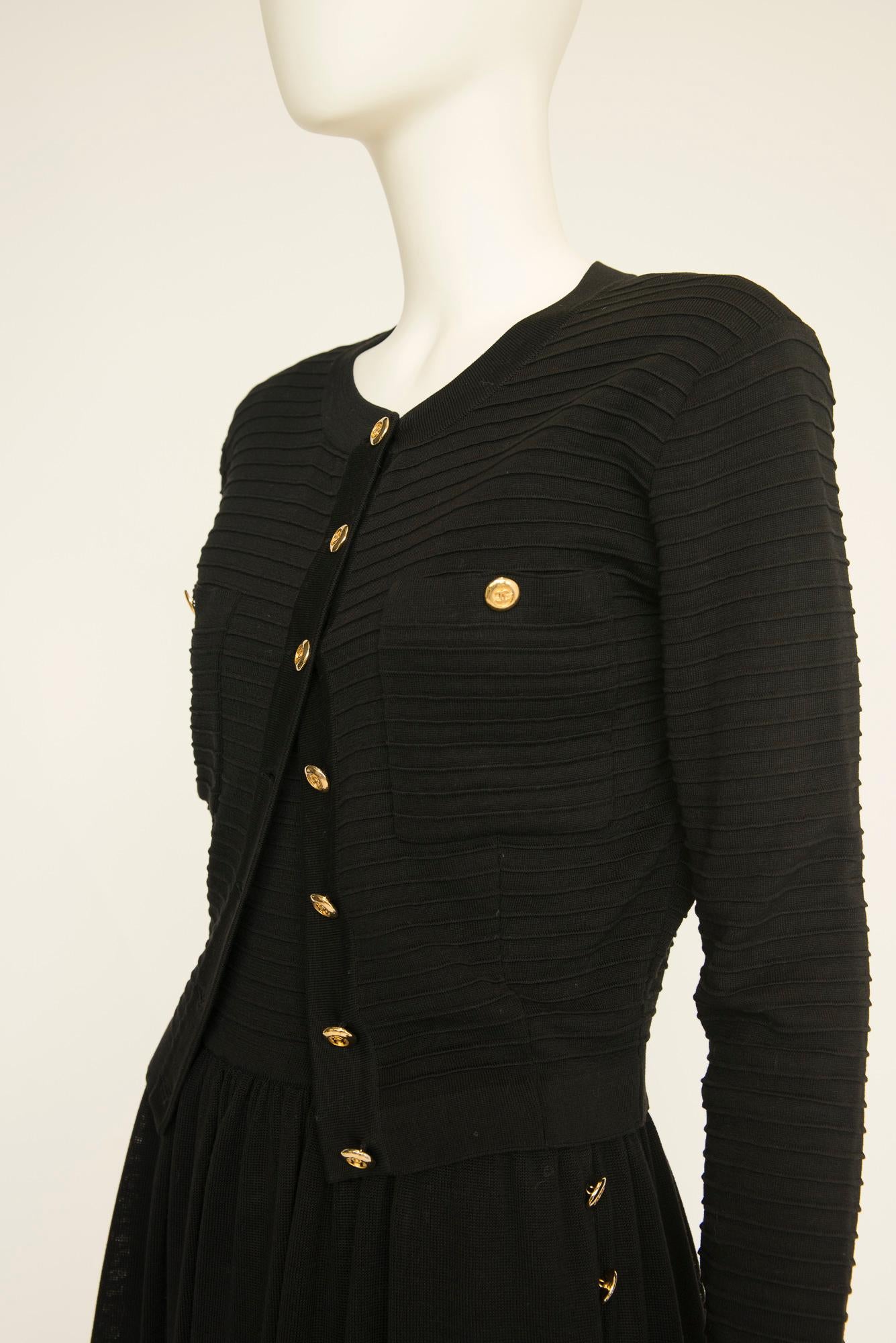 Chanel By Karl Lagerfeld Textured Cotton-Knit 
