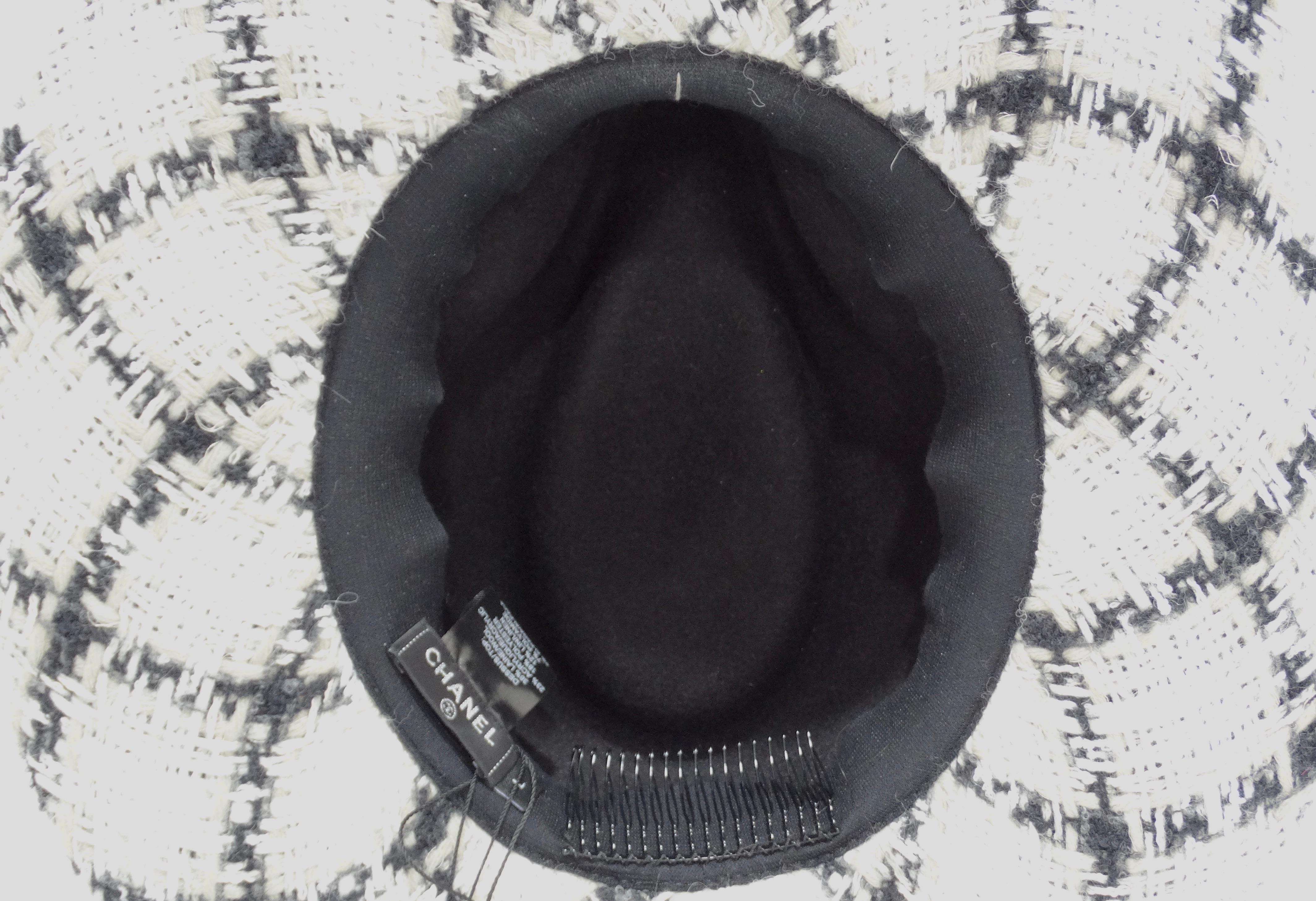 Women's or Men's Chanel by Karl Lagerfeld Tweed Hat For Sale