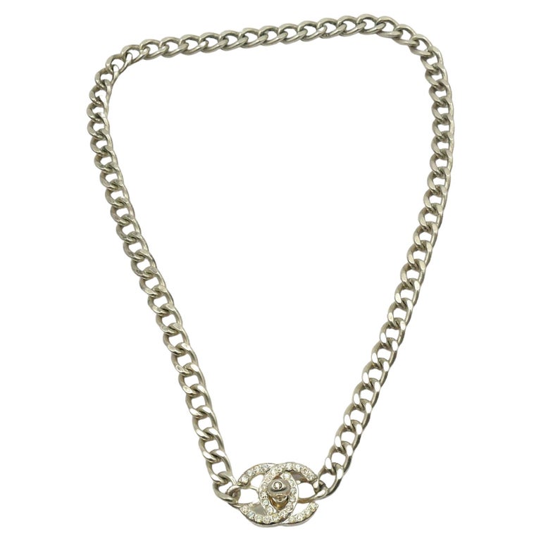 Chain Pendant Chanel Turnlock Necklace CHANEL By KARL LAGERFELD