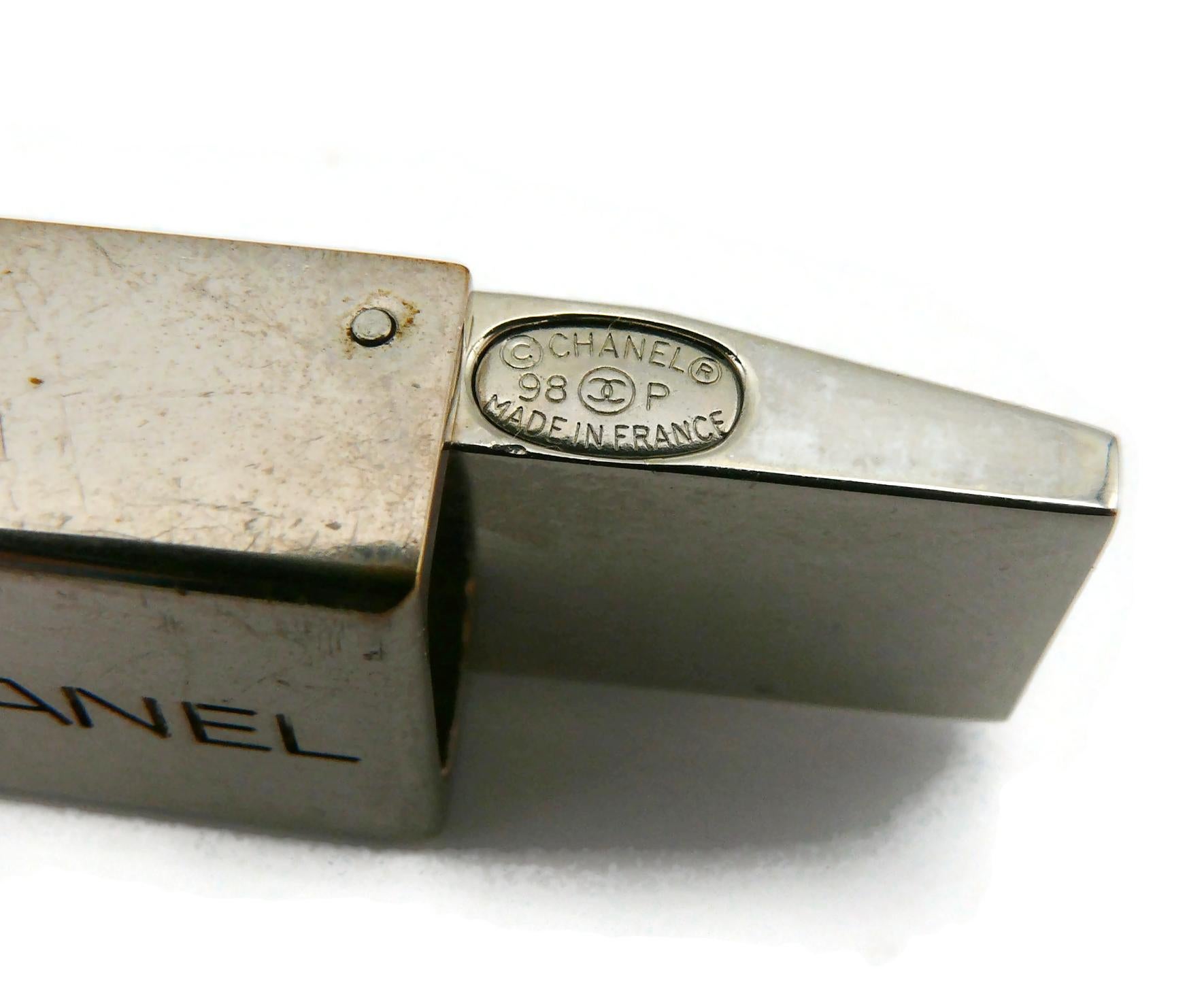 CHANEL by KARL LAGERFELD Vintage Silver Tone Metal Belt, Spring 1998 For Sale 13