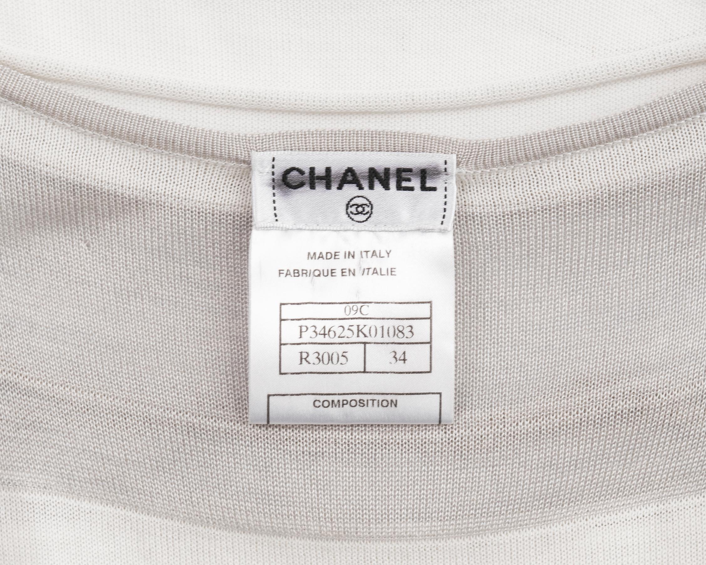 Chanel by Karl Lagerfeld white silk cotton maxi dress, cr. 2009 5