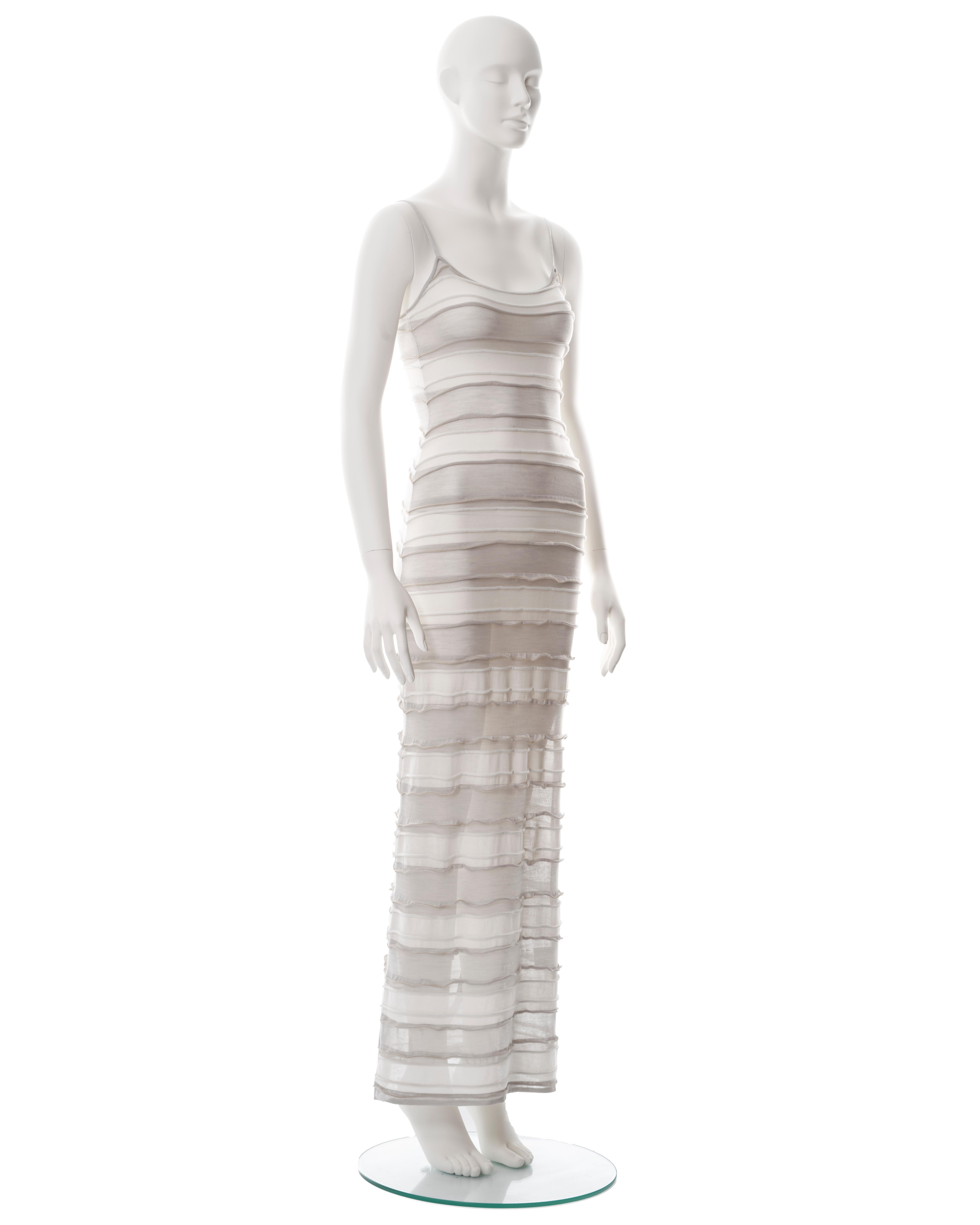 Chanel by Karl Lagerfeld white silk cotton maxi dress, cr. 2009 In Good Condition In London, GB