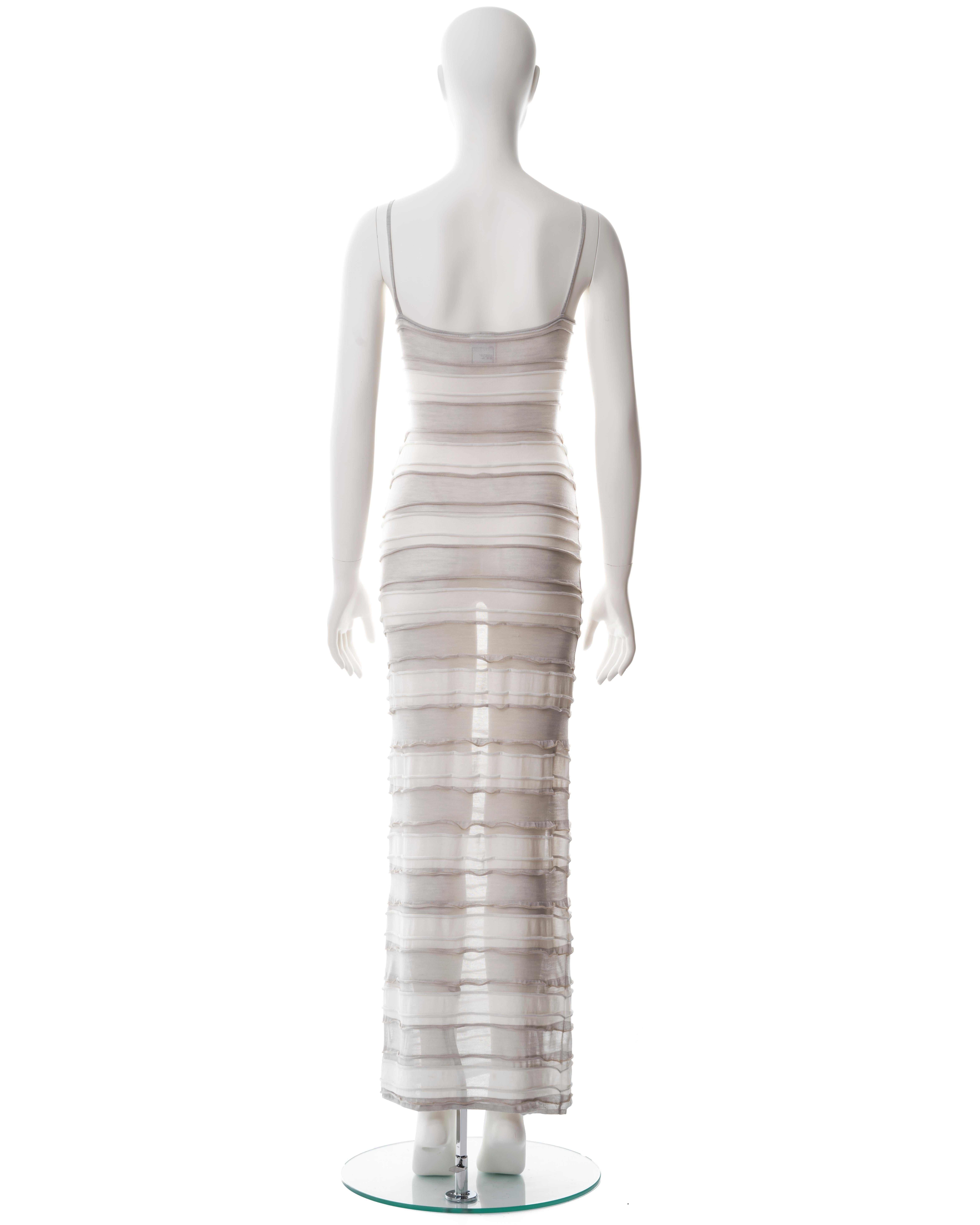 Chanel by Karl Lagerfeld white silk cotton maxi dress, cr. 2009 3