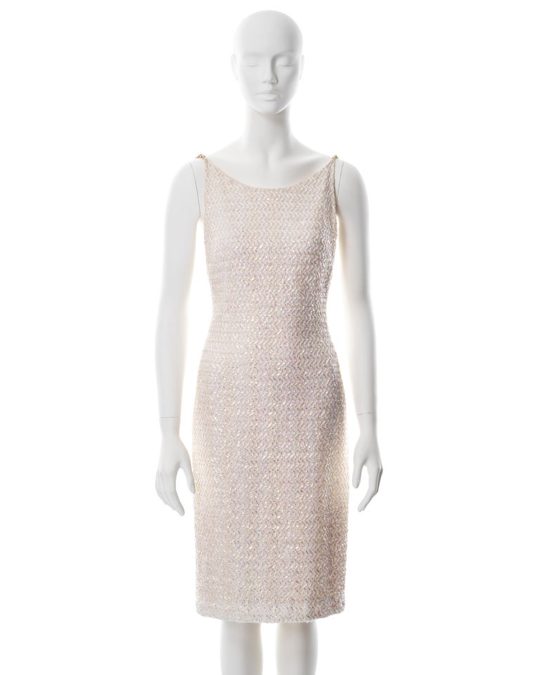 CHANEL Spring 1997 White Linen Dress — Garment