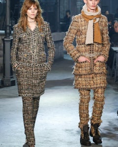 Chanel by Karl Lagerfield Pre-Fall 2016 Tweed Set Jacket Pants Skirt and Hermes