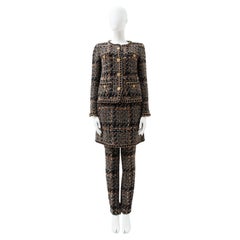 Chanel by Karl Lagerfield Pre-Fall 2016 Tweed Set Jacket Pants Skirt and Hermes