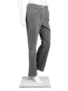 Chanel by Karl Lagerfield S/S 2003 Grey Bootcut Jeans