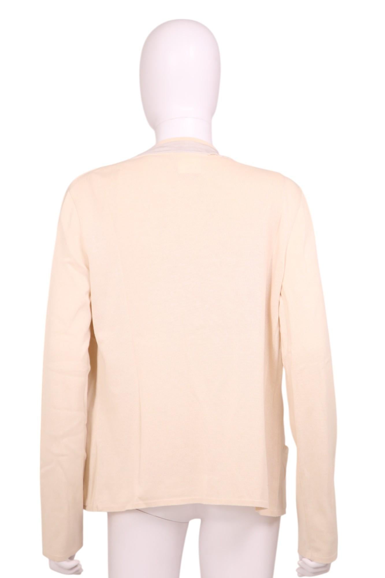 White Chanel by Karl Lagerfield S/S 2003 Pink Silk Set Cardigan and Top in vendita