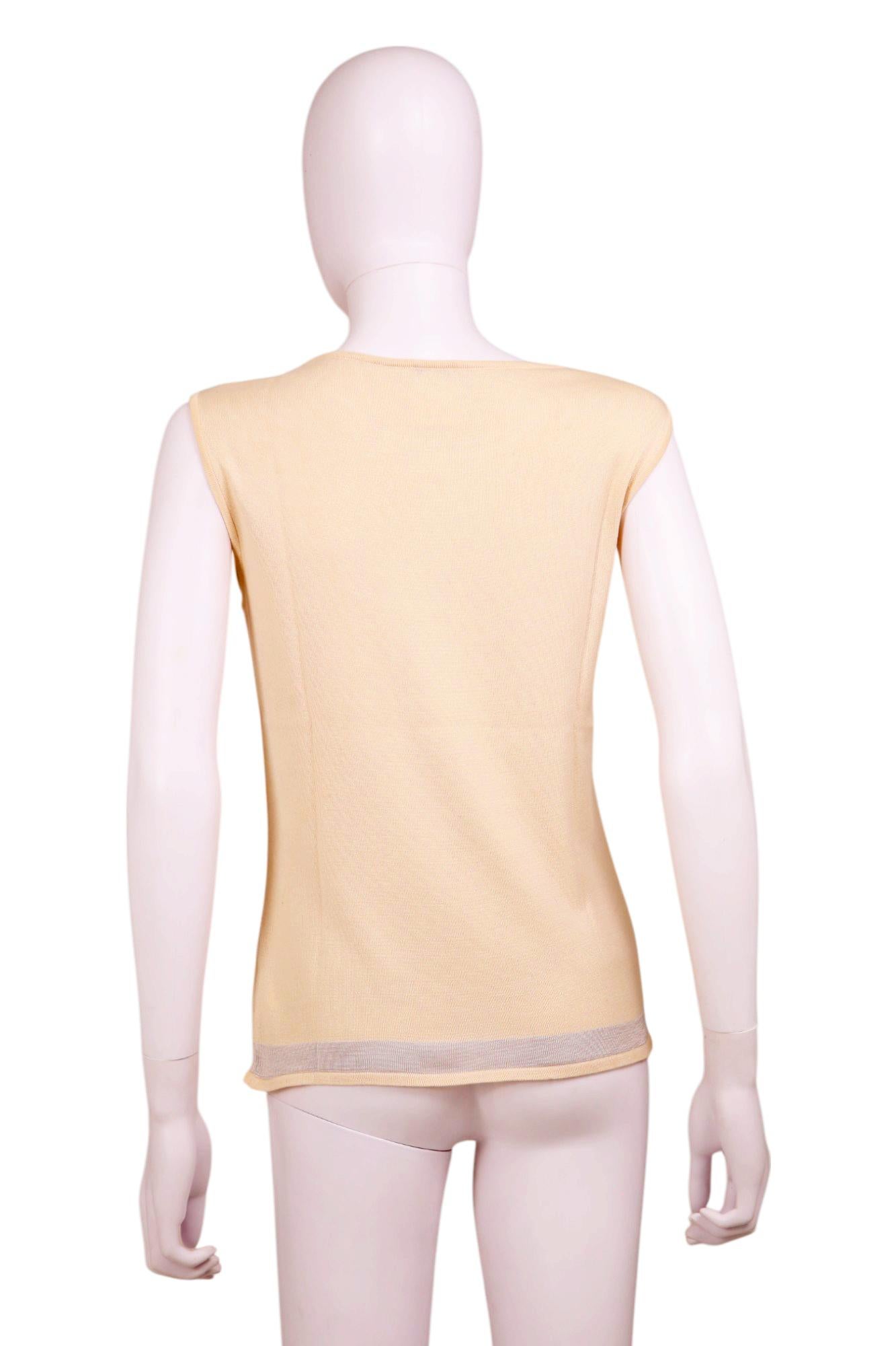 Chanel by Karl Lagerfield S/S 2003 Pink Silk Set Cardigan and Top in vendita 1