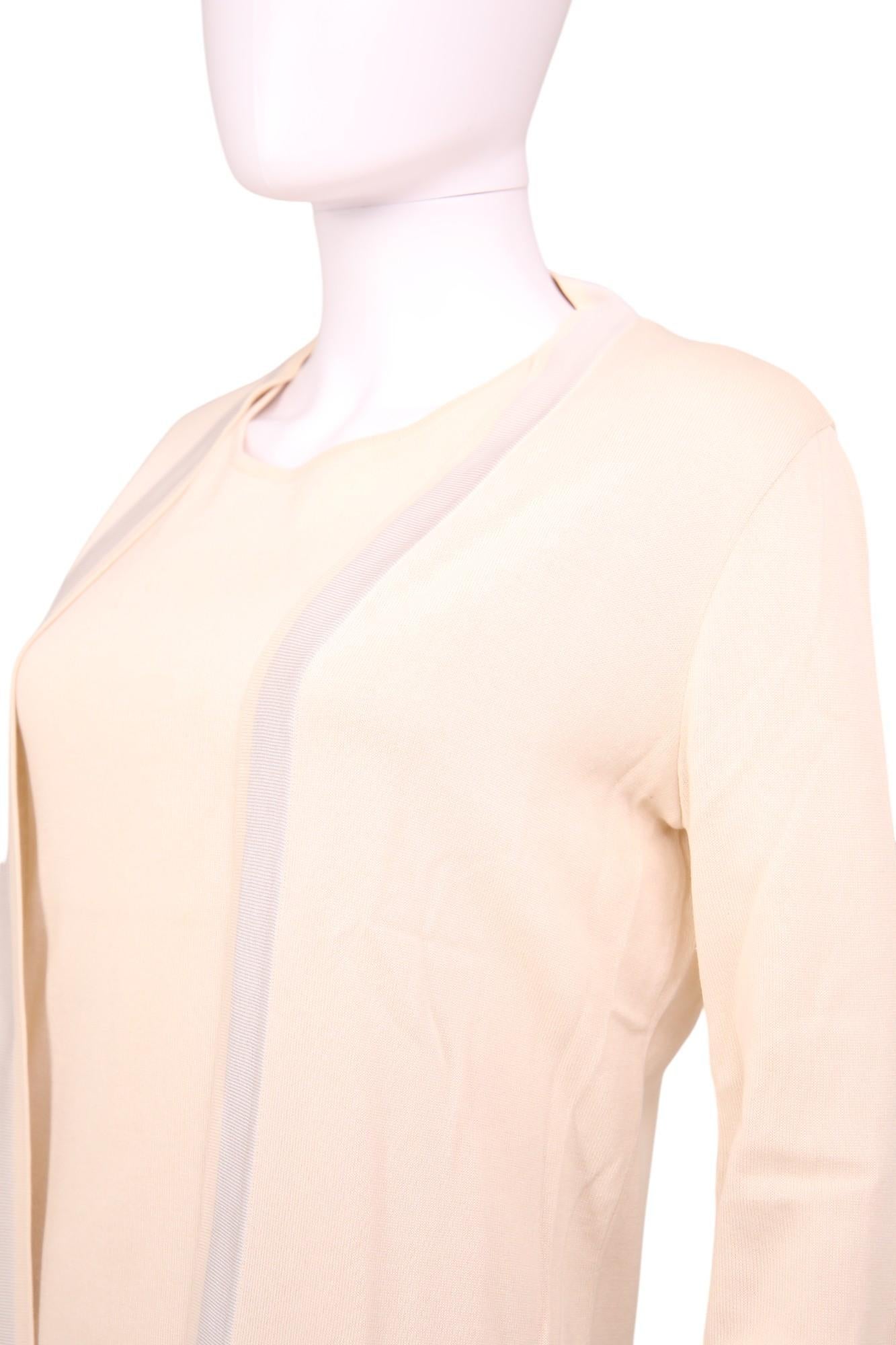 Chanel by Karl Lagerfield S/S 2003 Pink Silk Set Cardigan and Top in vendita 4