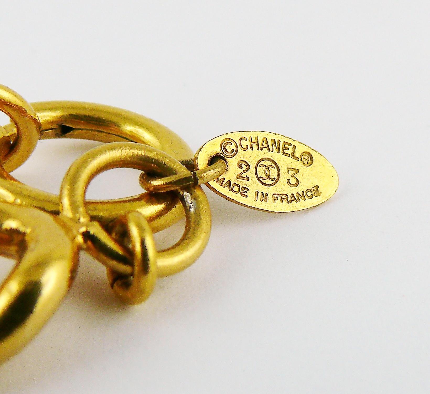 Chanel Vintage Zodiac Lion Medallion Choker Necklace 5