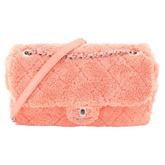 Chanel By The Sea Flap Bag Quilted Faux Fur Medium at 1stDibs