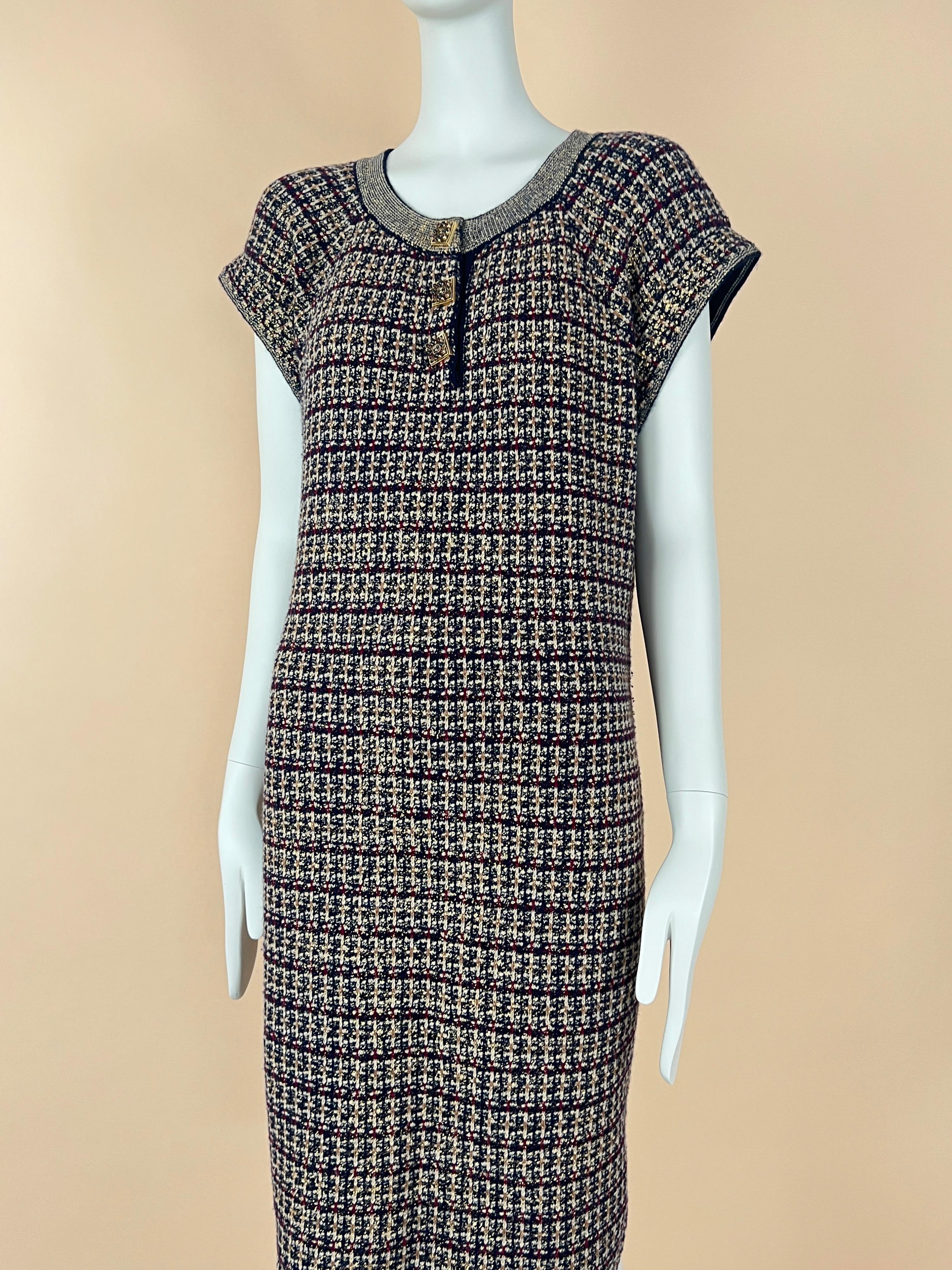 Chanel Byzance Collection Jewel Gripoix Buttons Dress 2