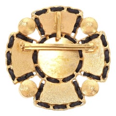 Chanel Byzante Over-sized Gripoix, Crystal Maltese Cross Brooch