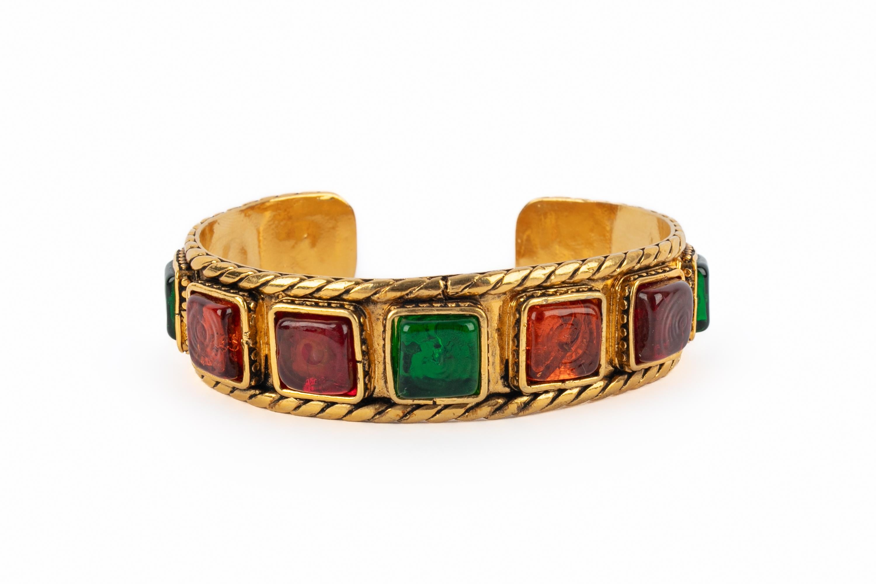 Chanel Byzantine bracelet In Excellent Condition For Sale In SAINT-OUEN-SUR-SEINE, FR