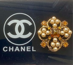 Chanel Byzantine Cross Gripoix Brooch