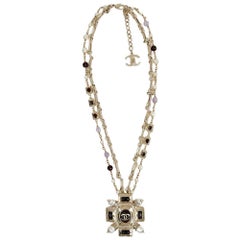 CHANEL Byzantine Cross Long Necklace