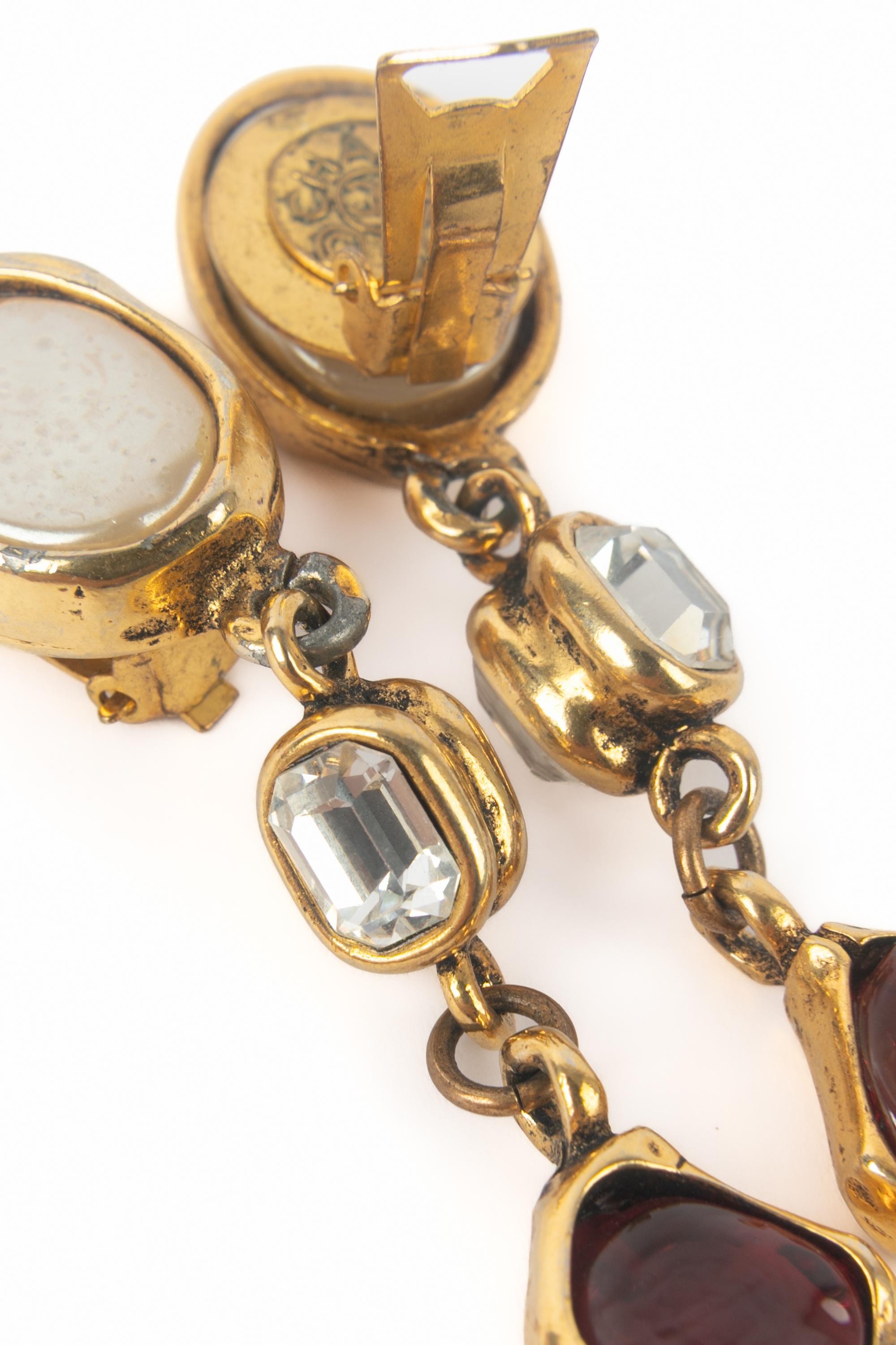 Orecchini Chanel bizantini anni '80 in vendita 1