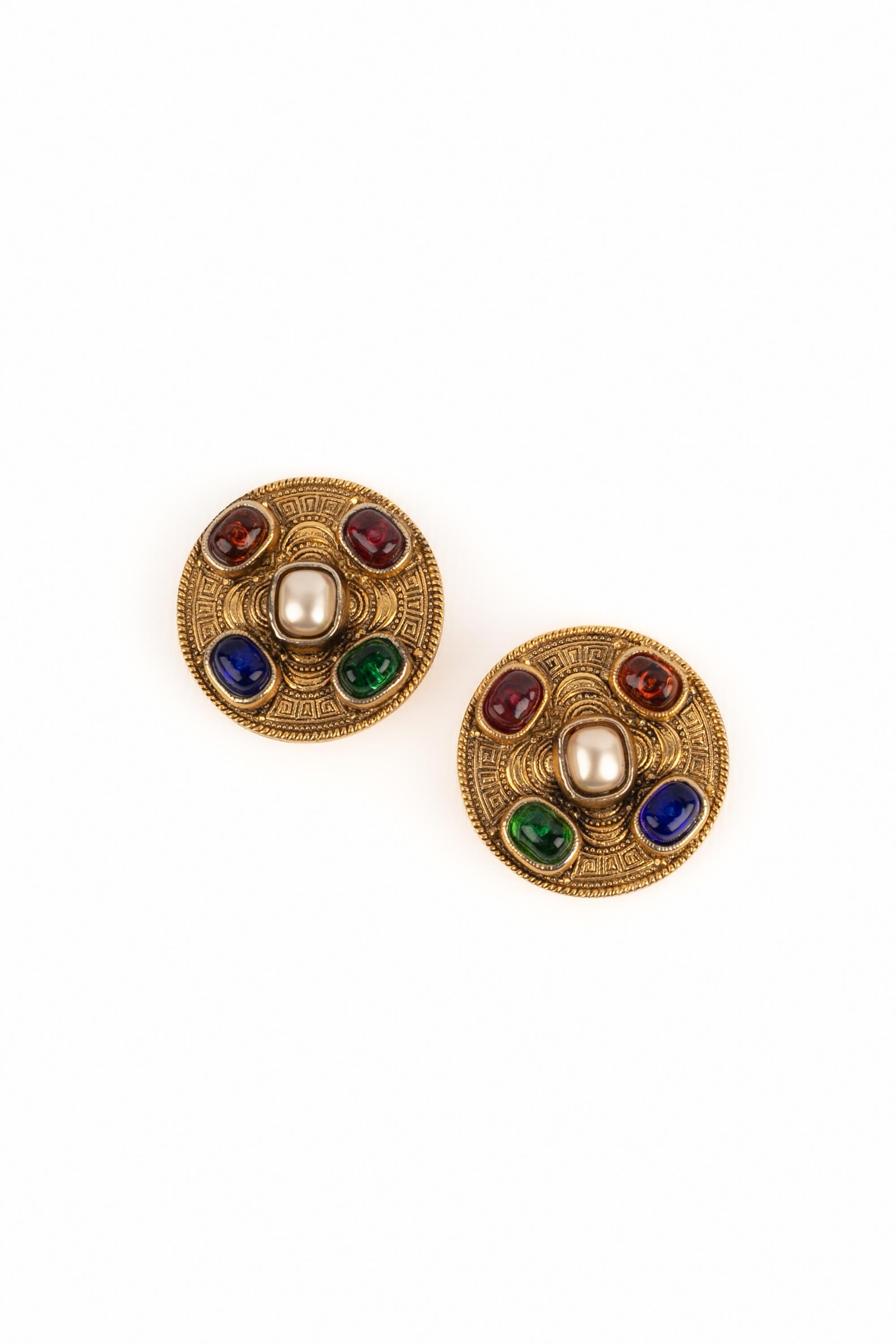 Boucles d'oreilles byzantines Chanel Pour femmes en vente