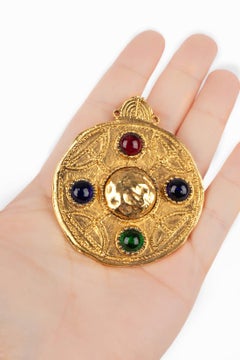Chanel Byzantine Golden Metal Brooch