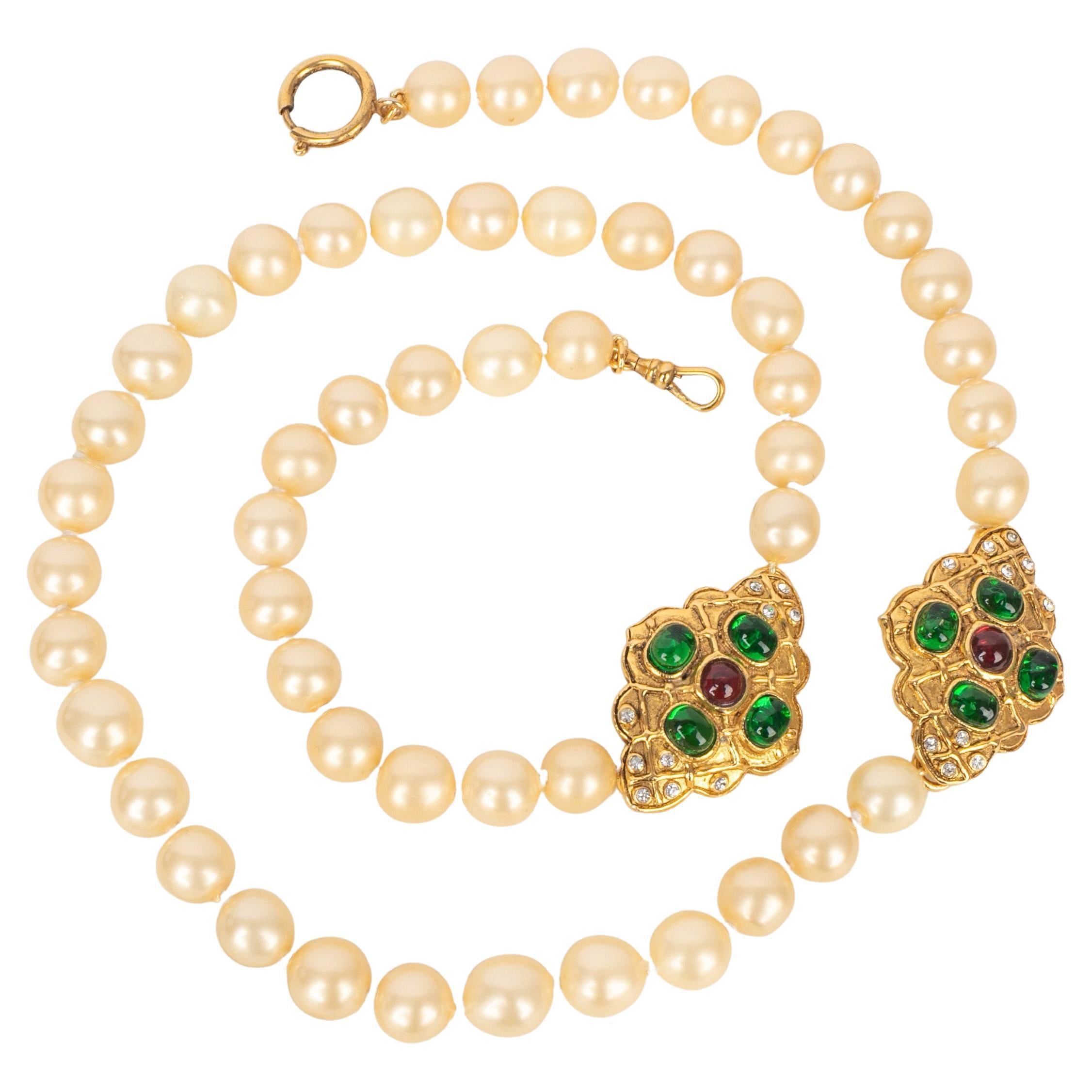 Collar bizantino Chanel, años 80