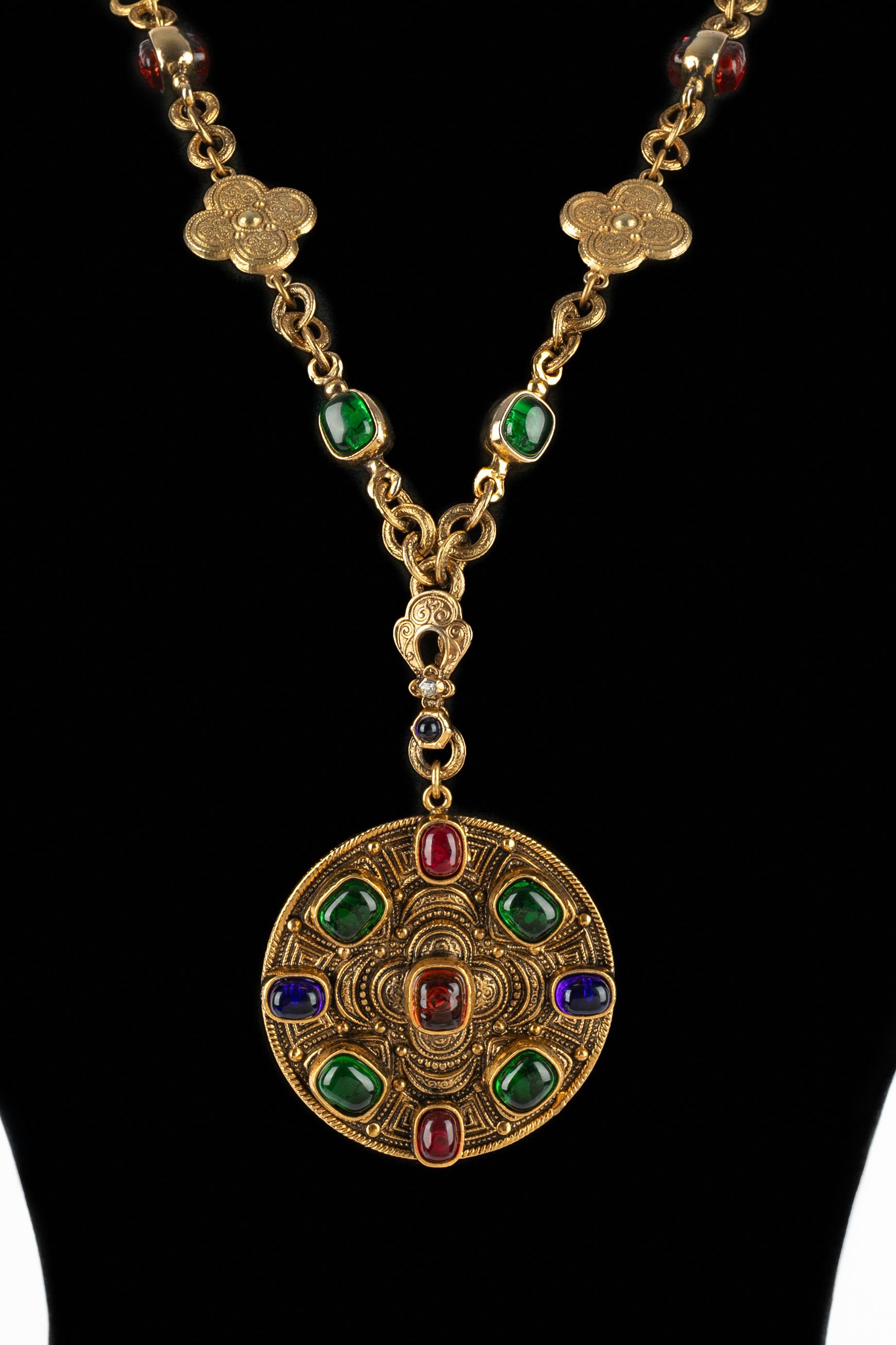 Chanel Byzantine necklace 1984 For Sale 10