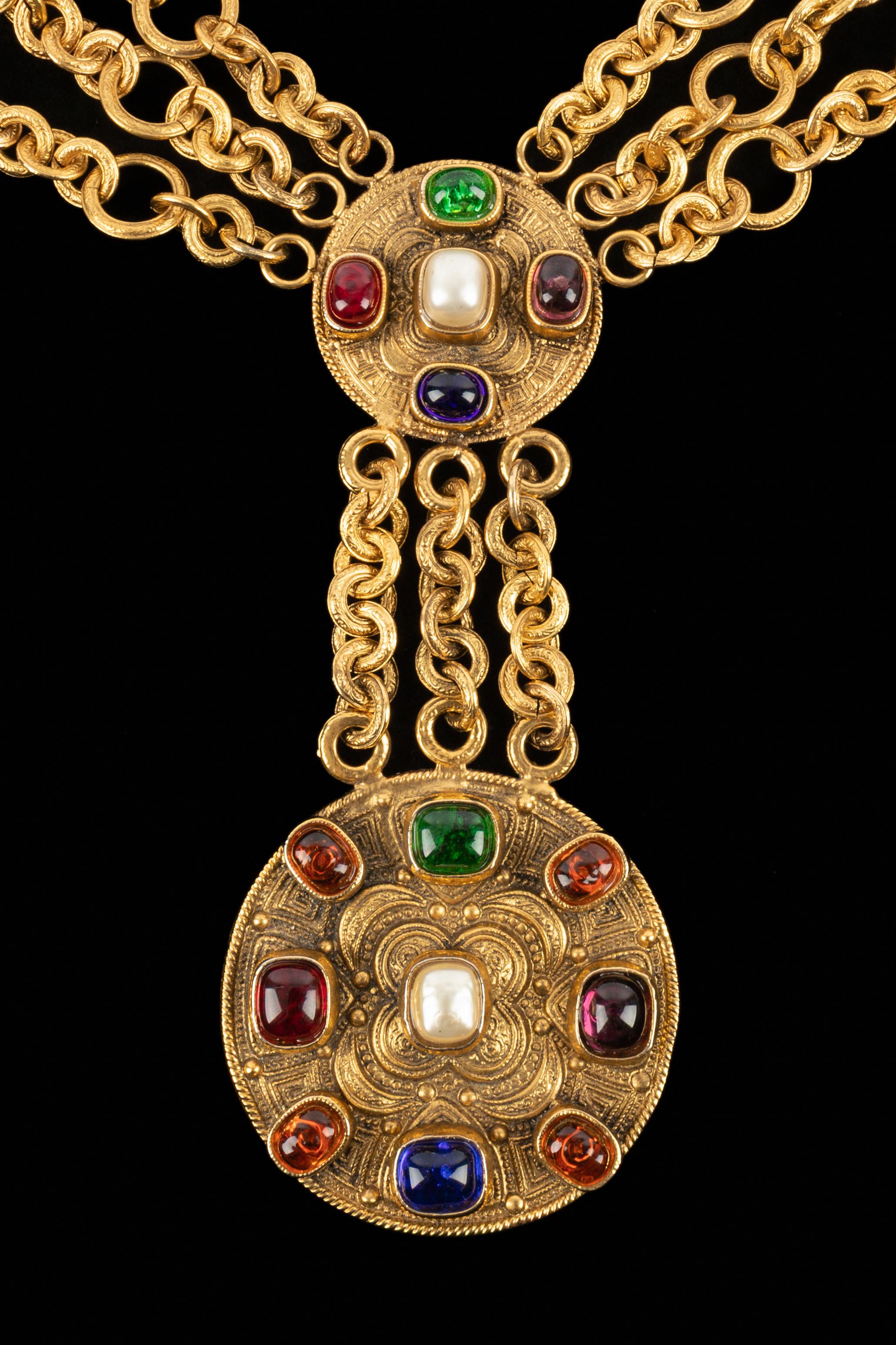 Chanel Byzantine necklace 1984 In Excellent Condition In SAINT-OUEN-SUR-SEINE, FR