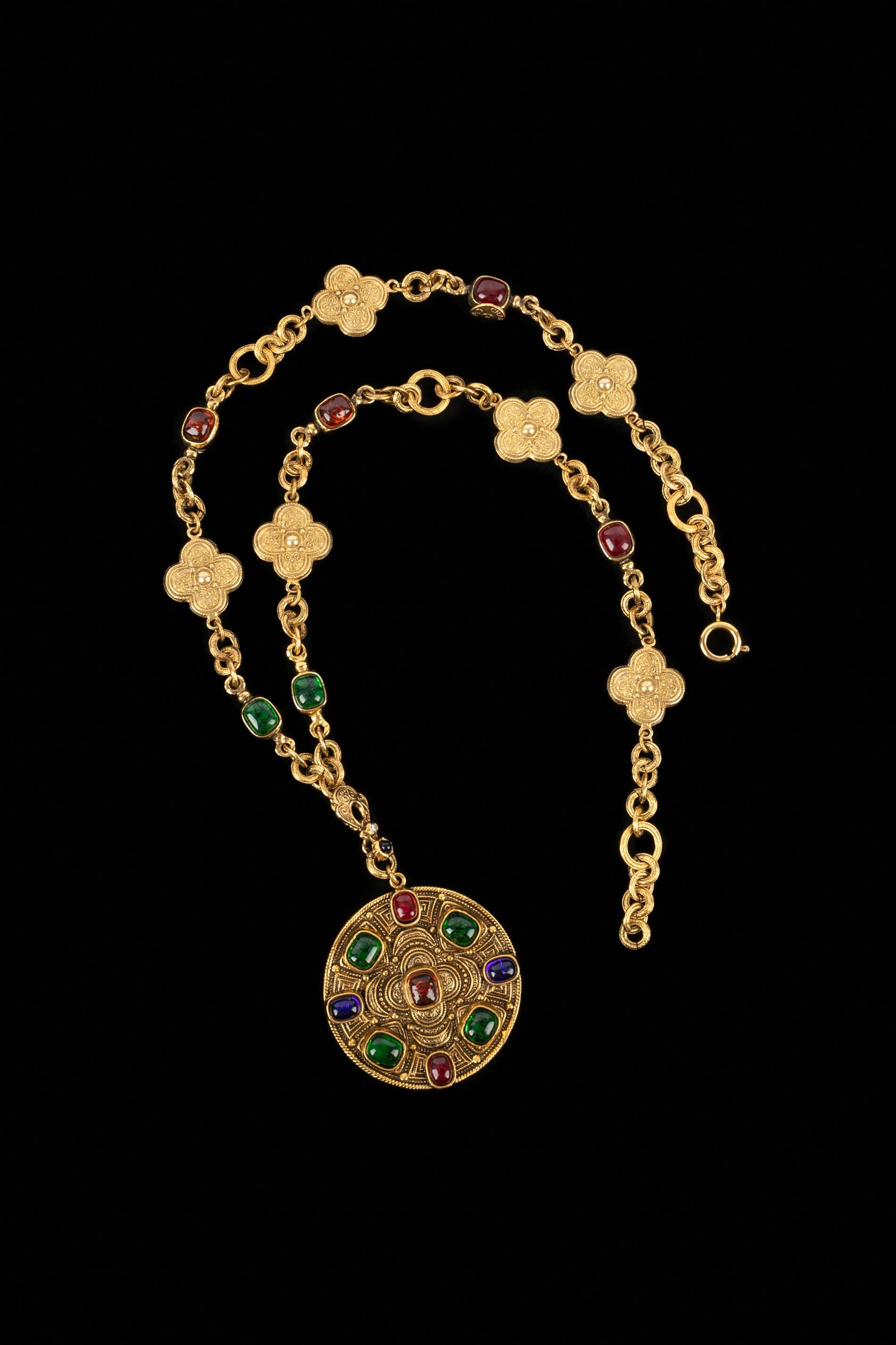 Chanel Byzantine necklace 1984 In Excellent Condition For Sale In SAINT-OUEN-SUR-SEINE, FR