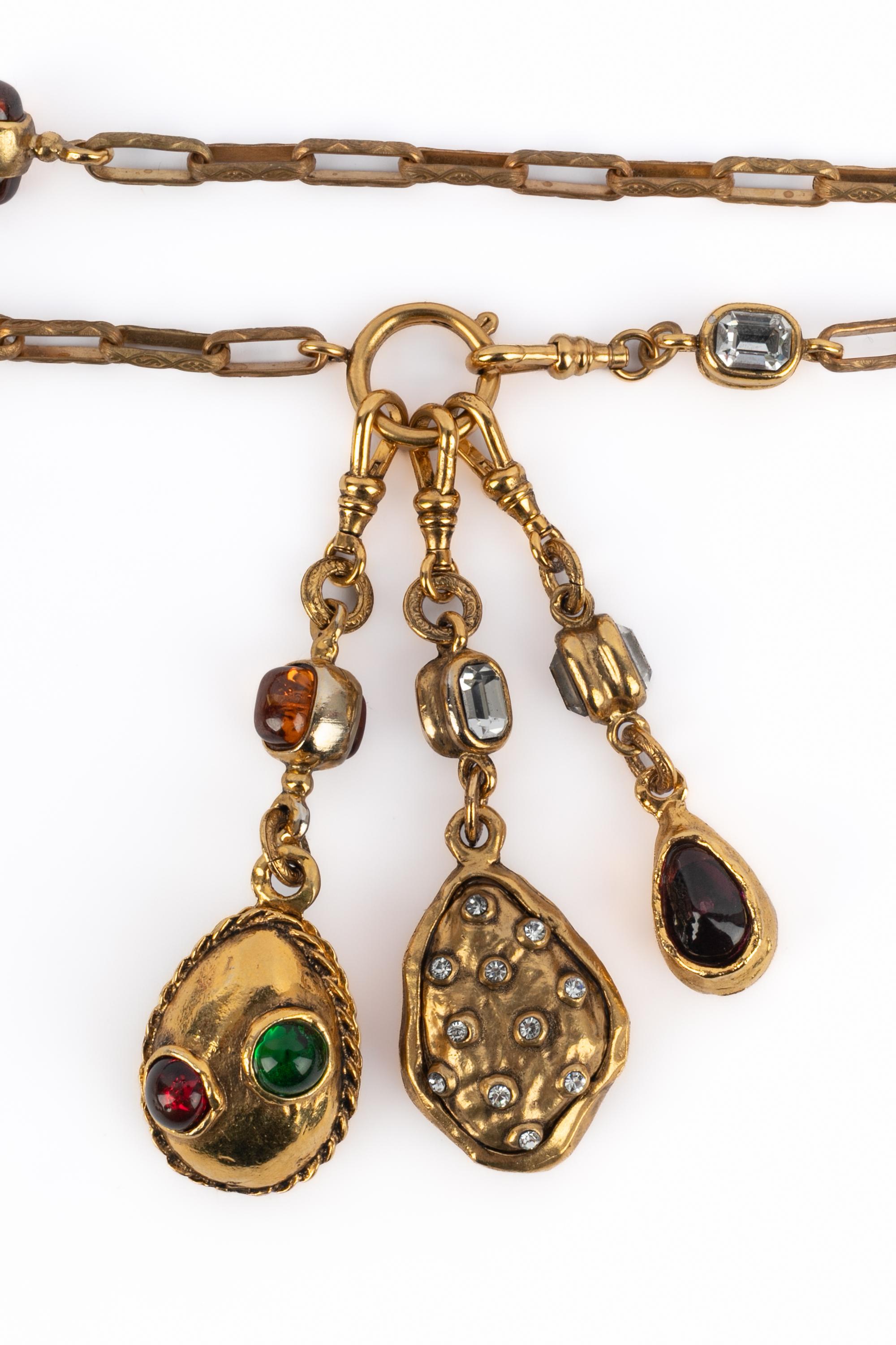 Chanel Collier byzantin 1985s Pour femmes en vente