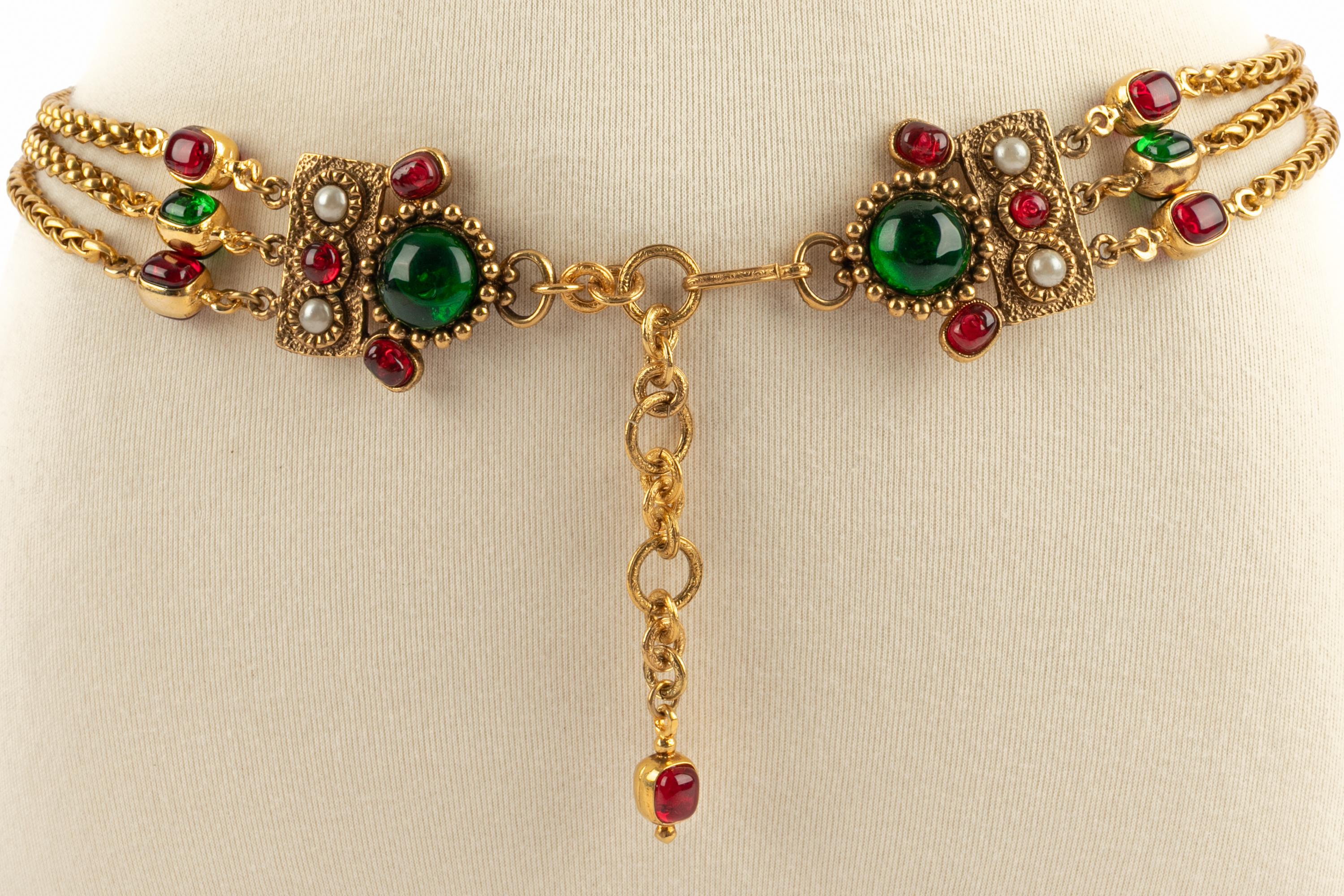 Chanel Byzantinische Halskette im Angebot 7