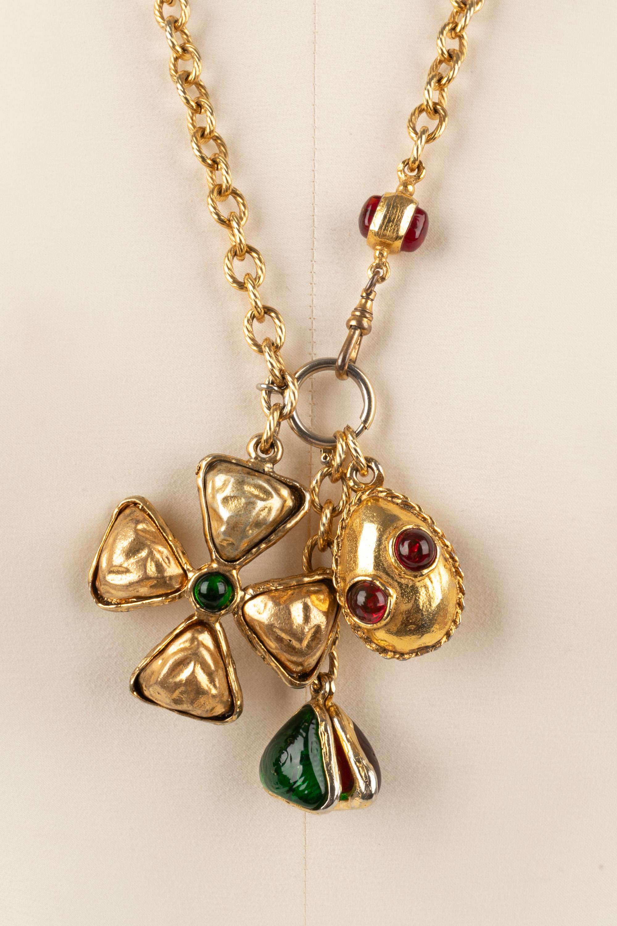 Chanel Byzantine necklace In Good Condition In SAINT-OUEN-SUR-SEINE, FR
