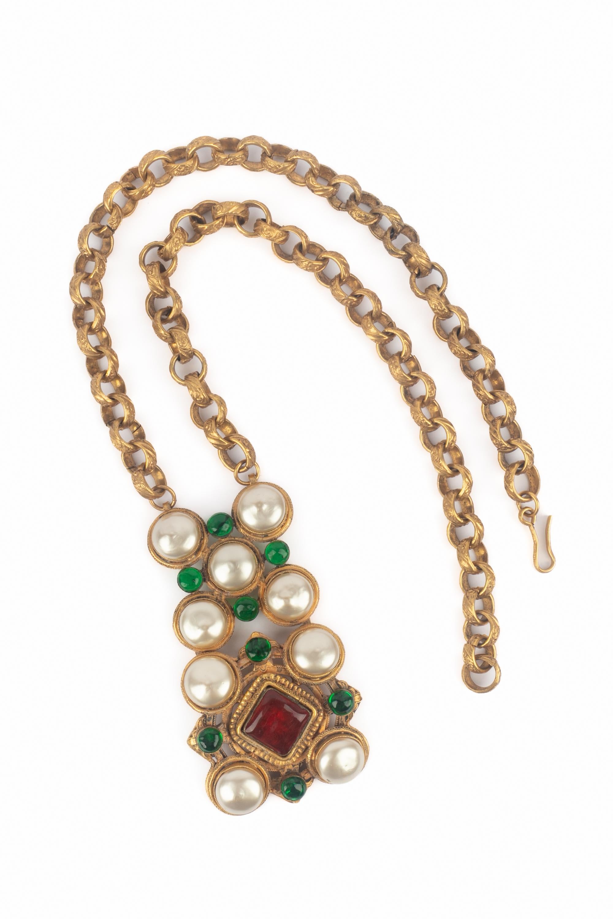 Collier byzantin Chanel Excellent état - En vente à SAINT-OUEN-SUR-SEINE, FR