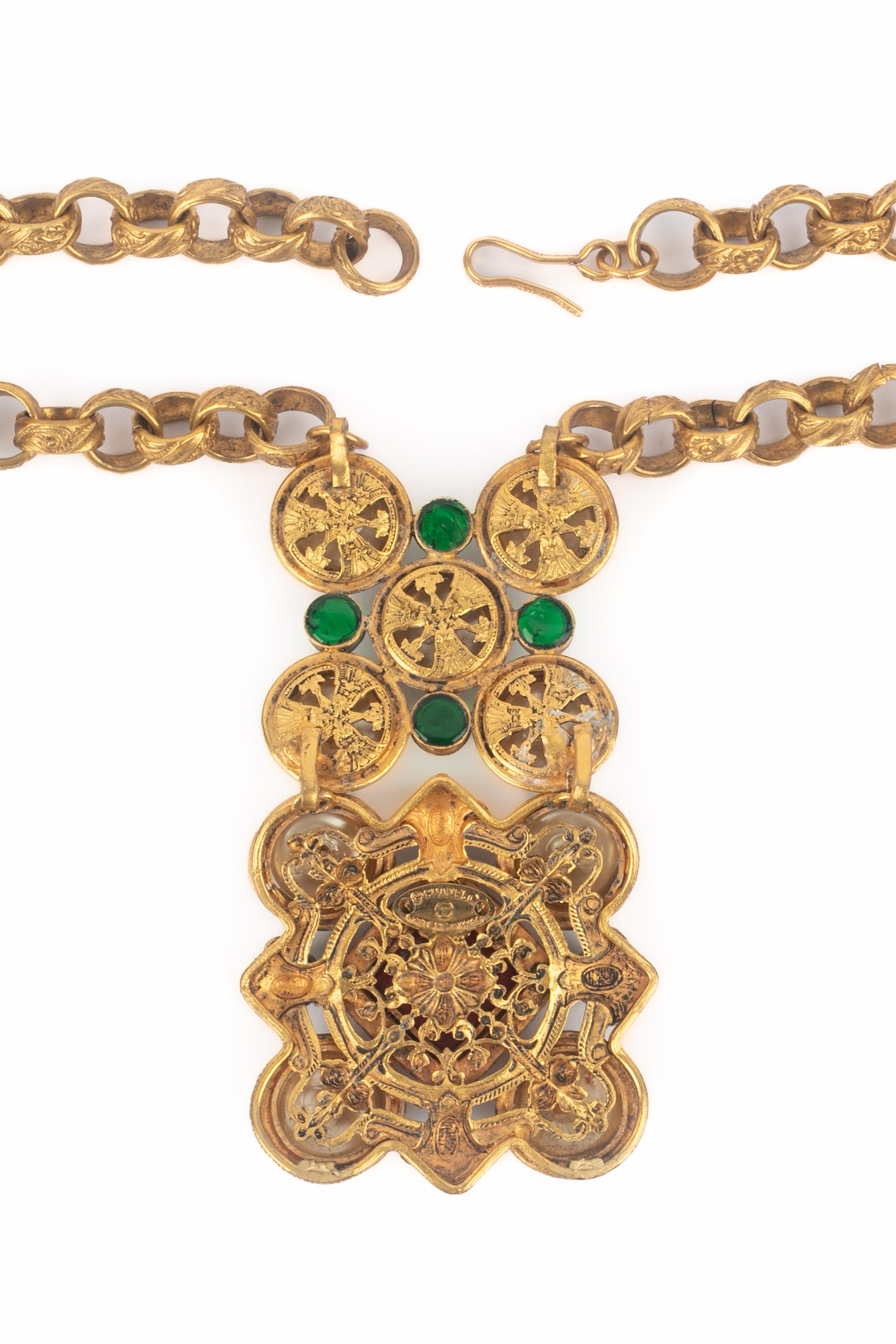 Collier byzantin Chanel en vente 1