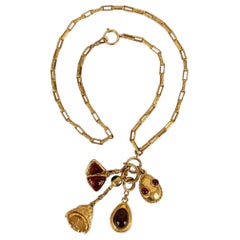 Chanel Byzantine Necklace in Gold Metal and Charms Chanel Byzantine Necklace in Gold Metal and Charms