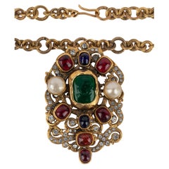 Chanel byzantine pendant necklace 1984 Chanel byzantine pendant necklace 1984