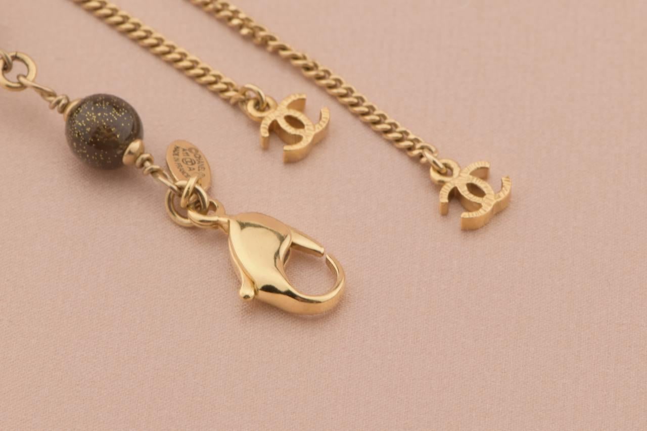 Women's Chanel Byzantine Style CC Logo Long Chain Necklace