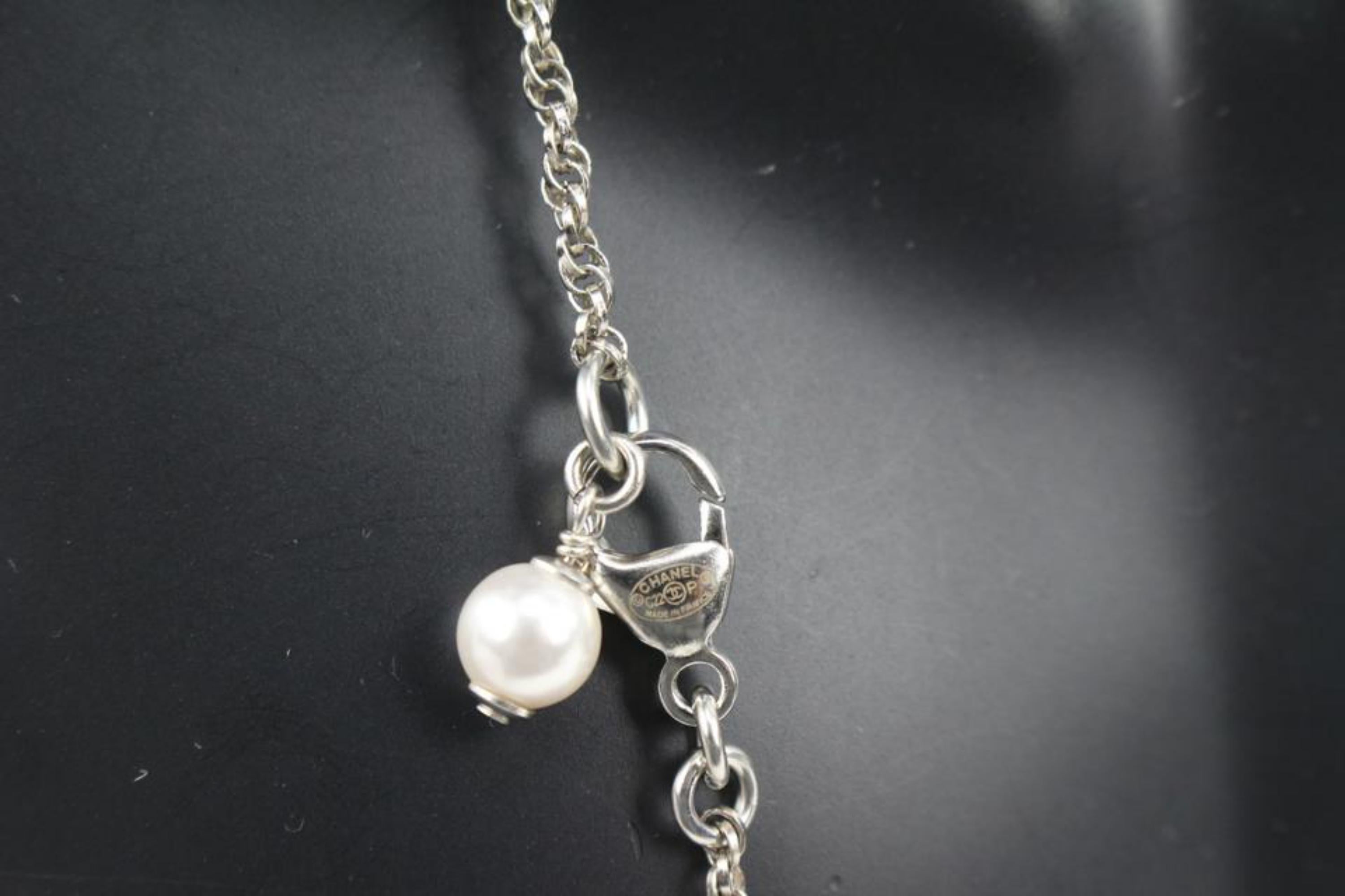 Chanel C22P Pearl CC Chain Necklace 41c22s 5