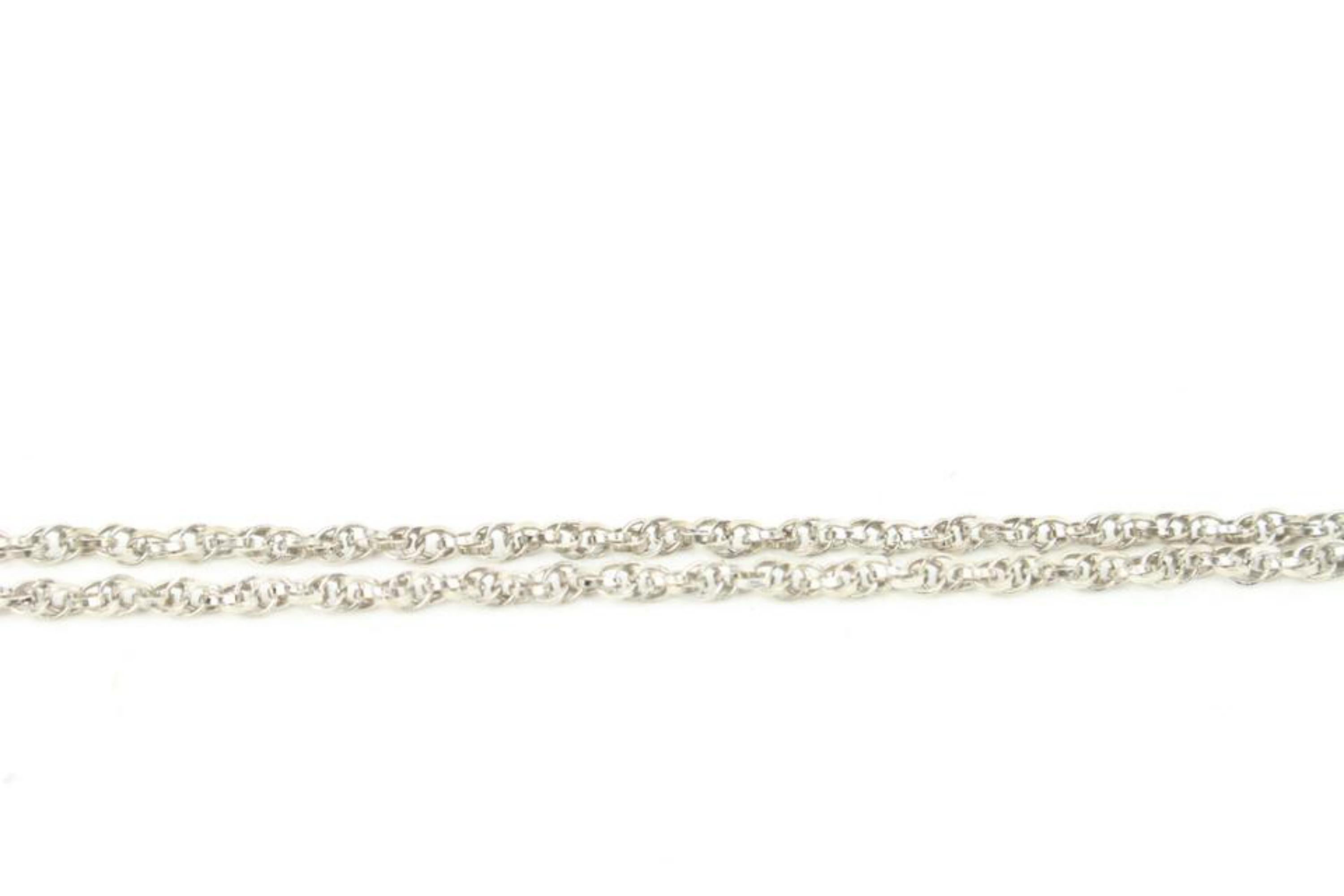 Women's Chanel C22P Pearl CC Chain Necklace 41c22s