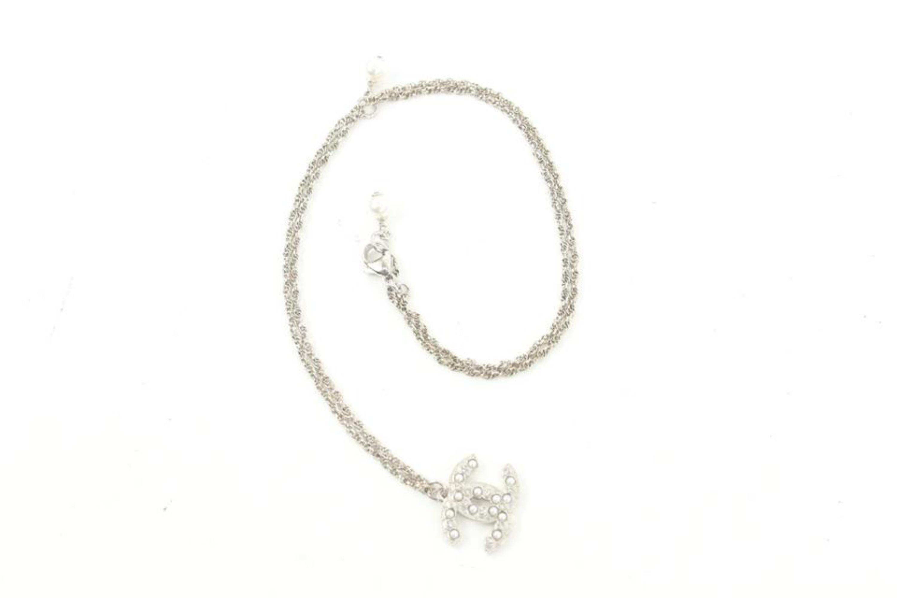 Chanel C22P Pearl CC Chain Necklace 41c22s 2