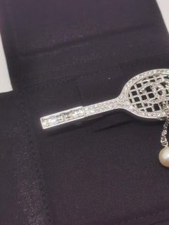 Chanel C24 Large Oversized CC Pearl Brooch Dropped Pearl Ball