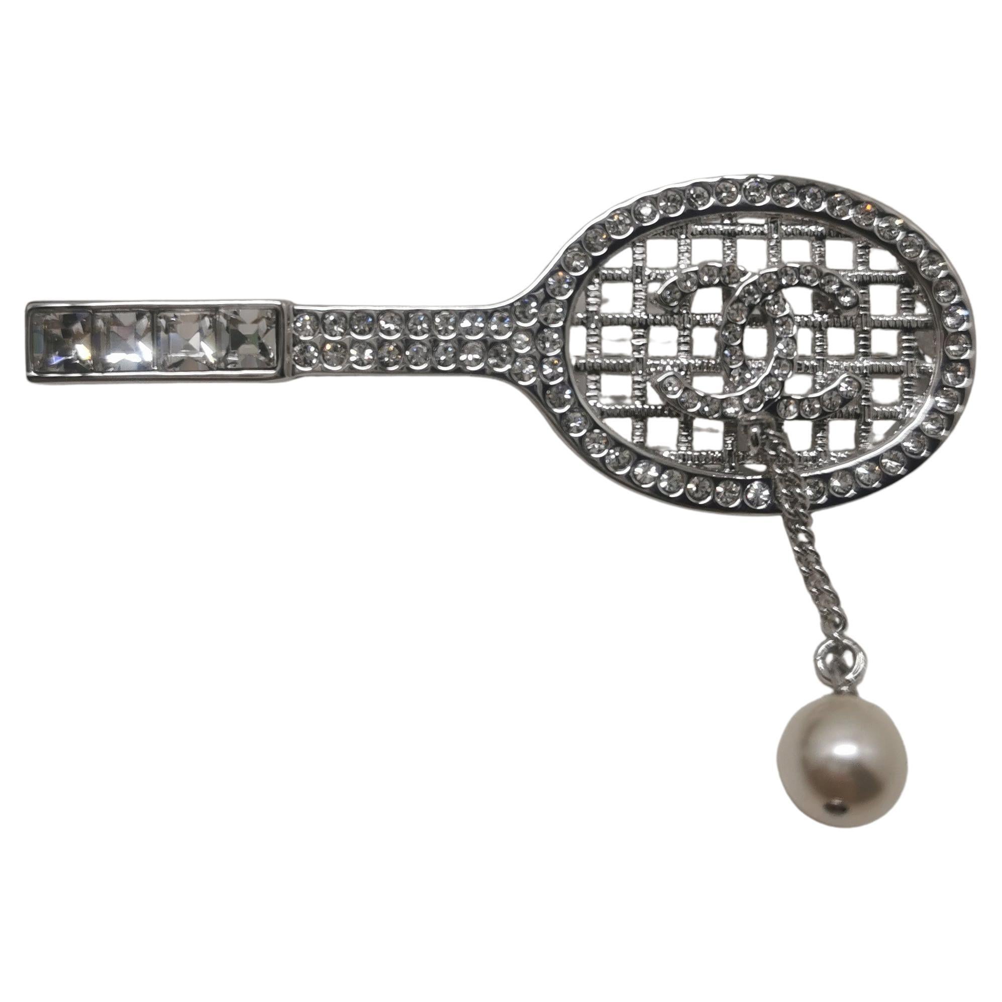 Chanel C24 Large Oversized CC Pearl Brooch Dropped Pearl Ball