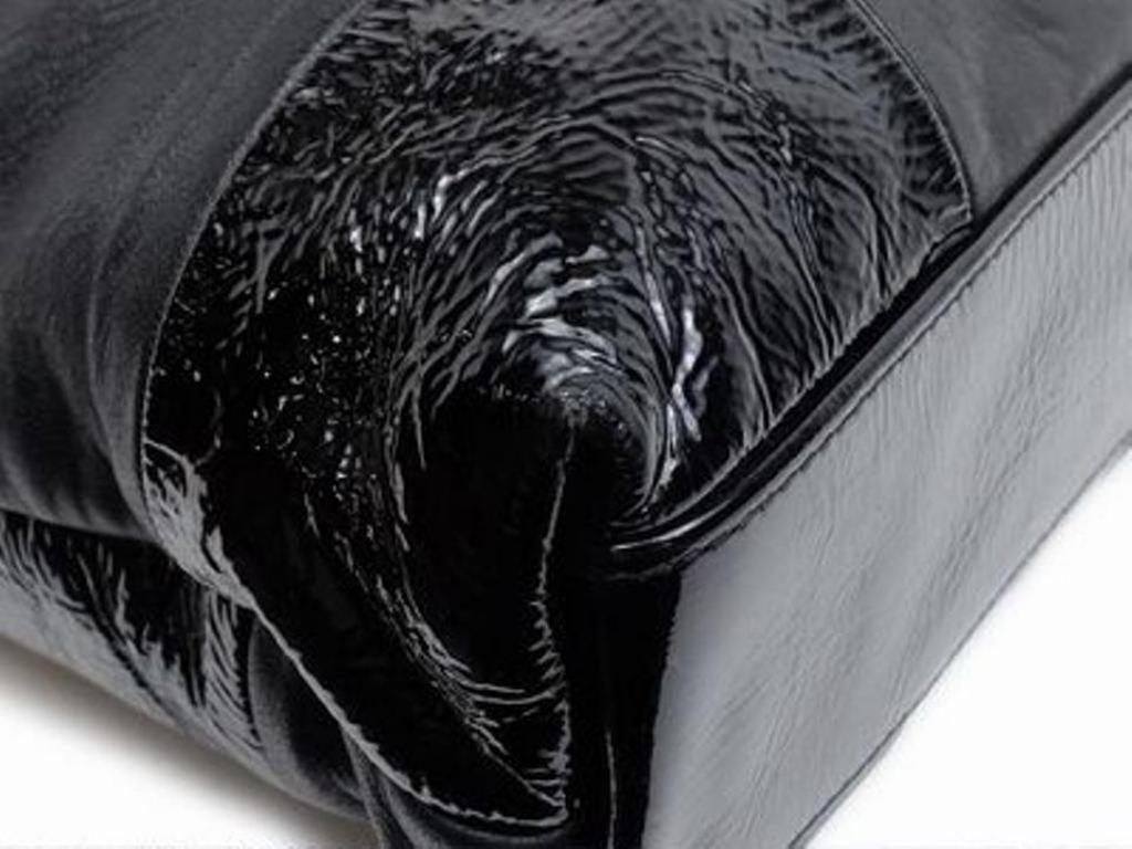 Chanel Cabas Hobo Quilted Patchwork 219129 Black Leather Shoulder Bag For Sale 1
