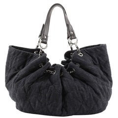 Chanel Cabas Tote Quilted Denim Medium