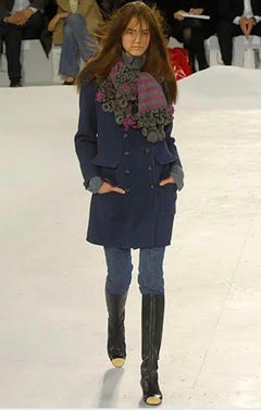 Chanel Cachemire Blue Coat from FW 2007 Ready To Wear Show