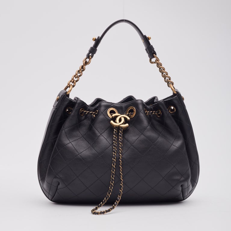 Chanel small drawstring bag sale