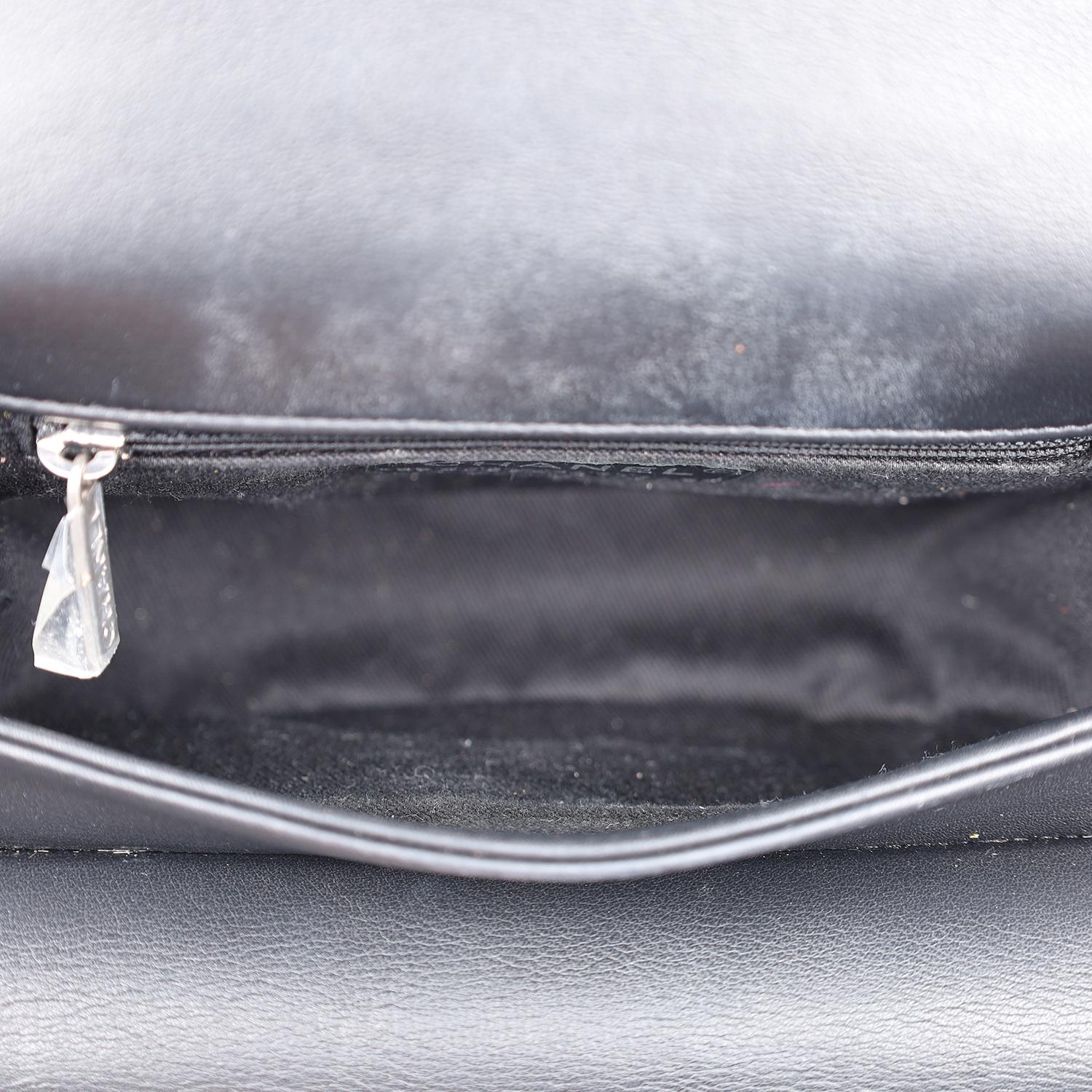 Chanel Calfskin Coco Eyelets Small Flap Bag Black 9