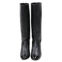 Chanel Calfskin Leather Knee High Riding Boots 41 CC-S1111P-0002