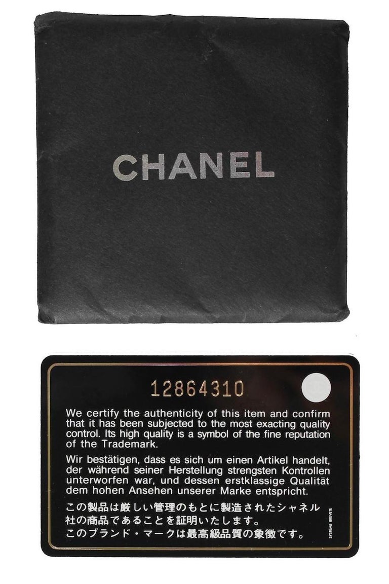 Chanel Calfskin Mesh Hidden Sequin CC Black Tote Bag For Sale 10