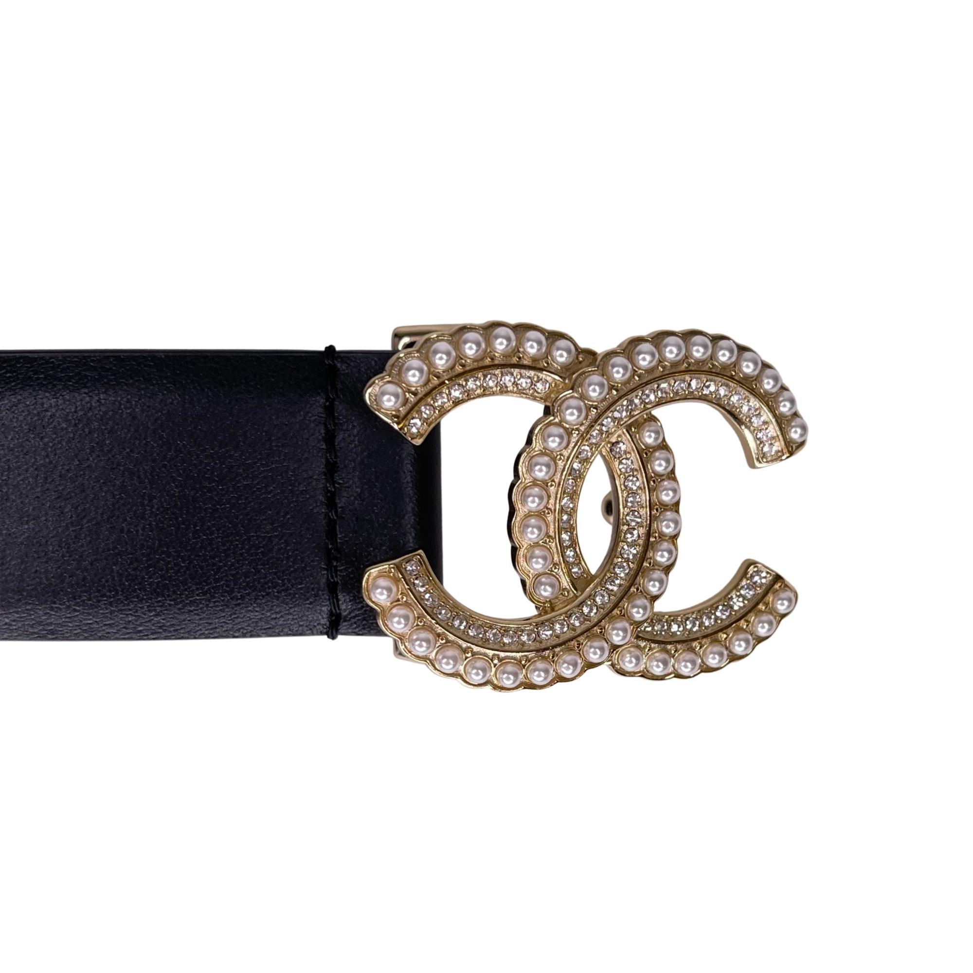 chanel pearl belt